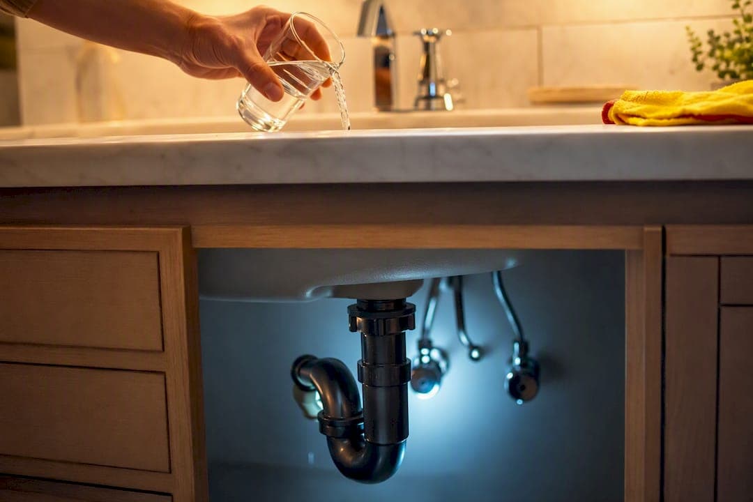 Refill P Trap for 30 Seconds to Stop Sewer Smell, Homeowners
